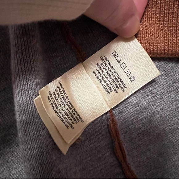 Anthropologie Moth Rizzo Belted Camel Wrap Cardigan S Sweater Tan Brown Office - Picture 8 of 13